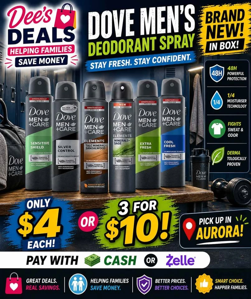 Dove mens deodorants $4 each or 3 for $10 - photo 2