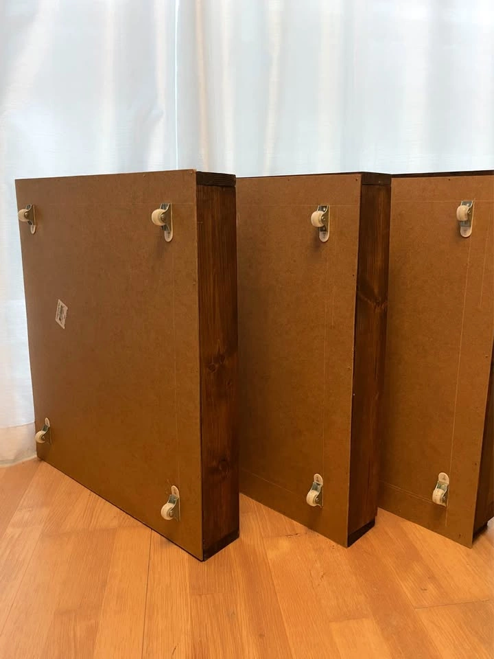 3x Underbed Drawers, Walnut Stain - photo 2