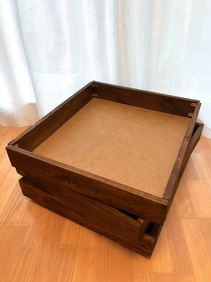 3x Underbed Drawers, Walnut Stain - photo 4