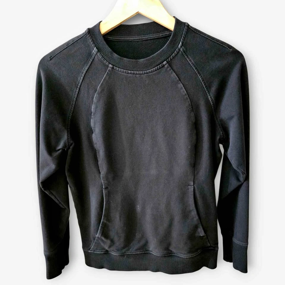 Lululemon Black Scuba Crewneck Sweater Size 6