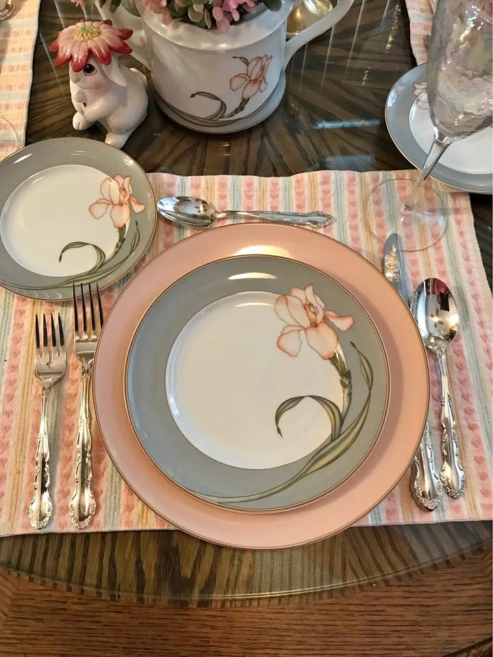 BelKraft Fine Porcelain China, Cameo Pattern, Service for 8
