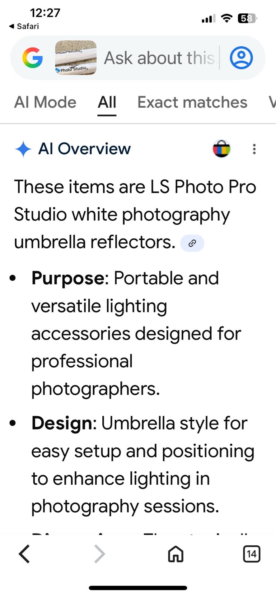 White Photography Umbrella Reflectors