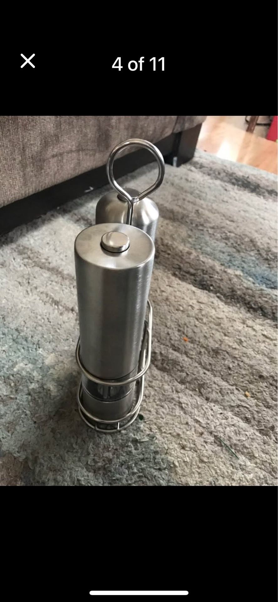 Stainless steel salt and pepper set - photo 3