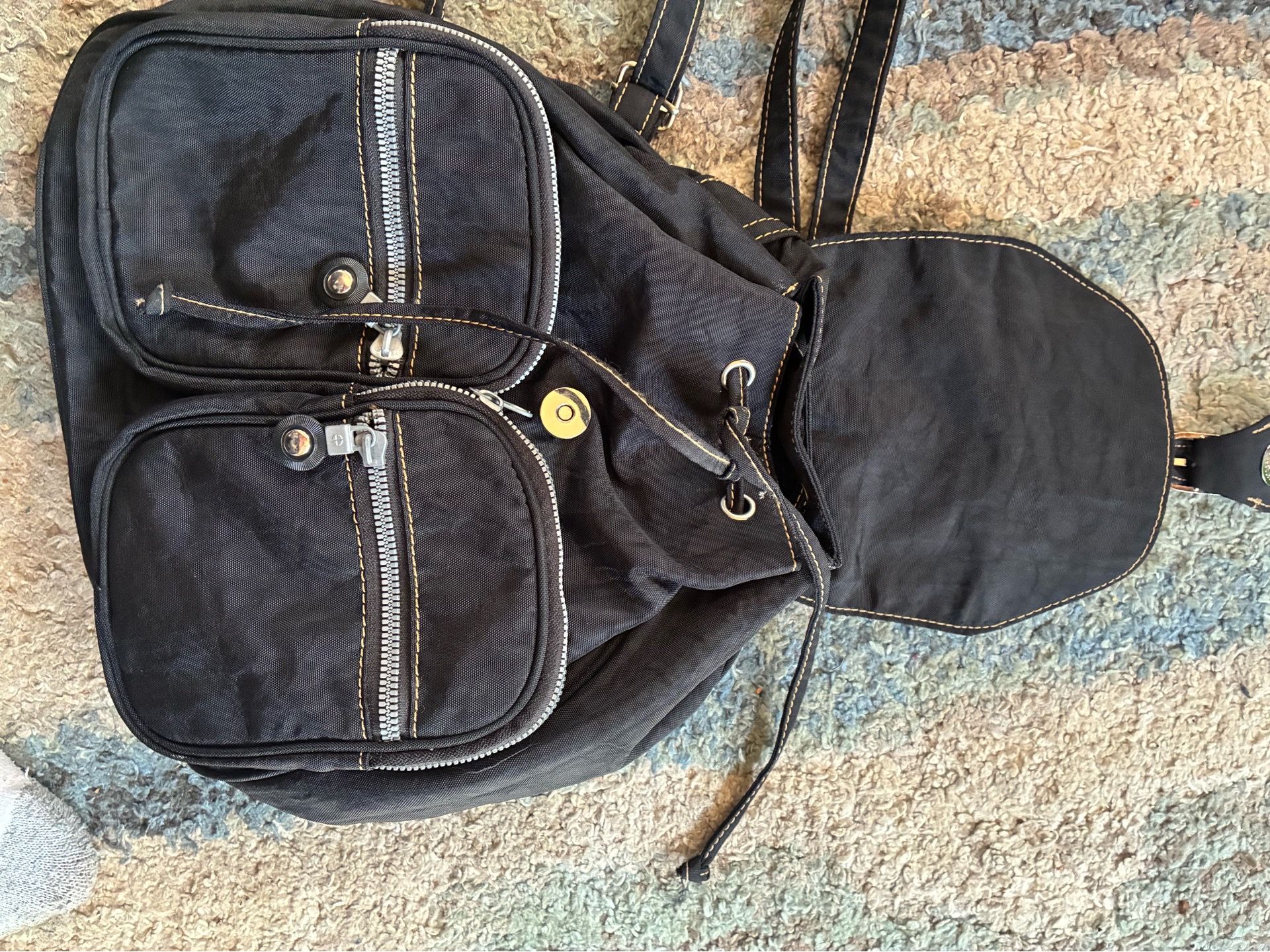 Women mini fabric backpack - photo 5