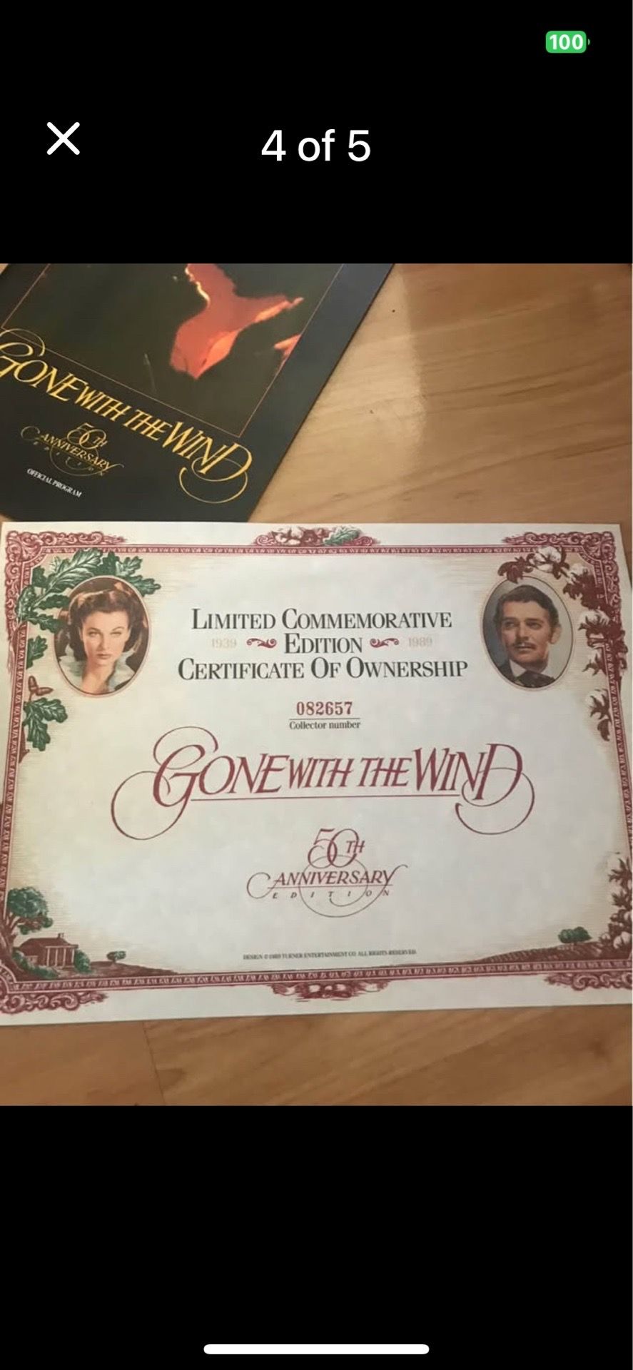 Gone with the Wind 50th Anniversary VHS Set - photo 4