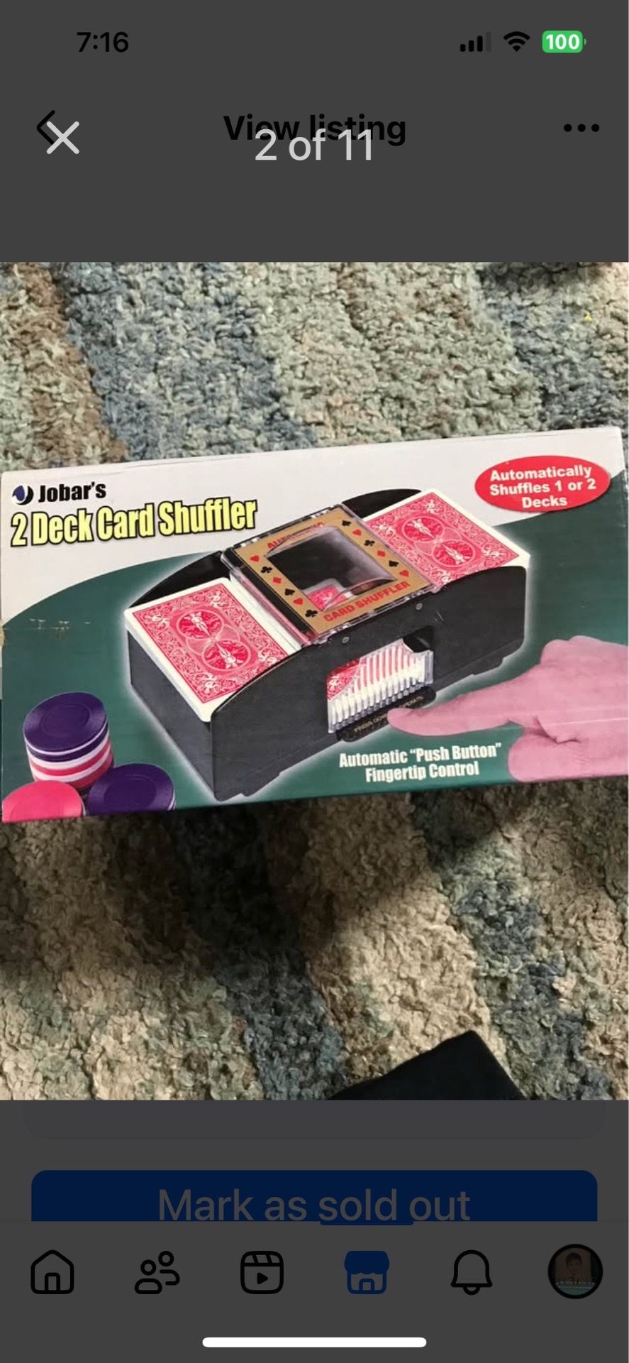 Two Deck Card Shuffler with Two Decks of Cards