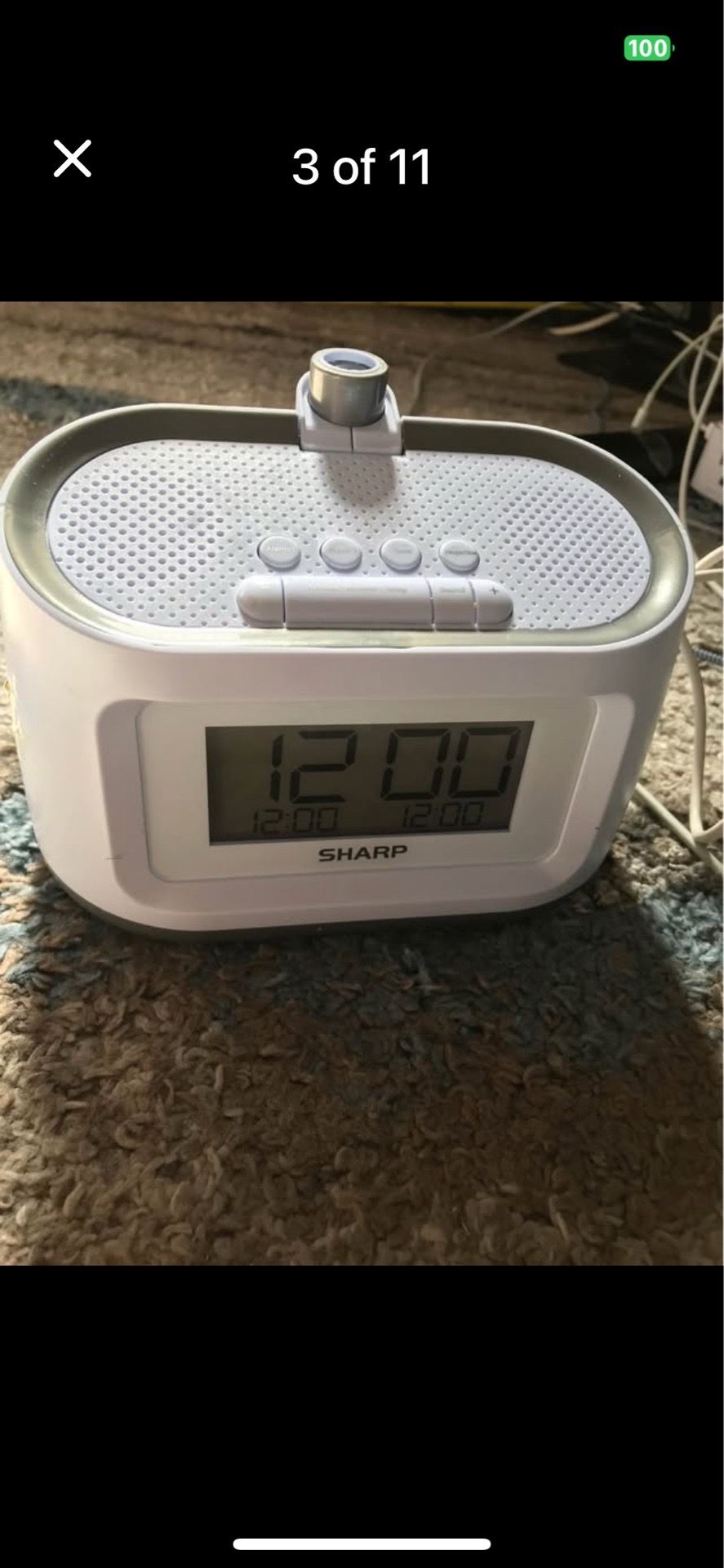 Sharp Projection Alarm Clock - photo 2