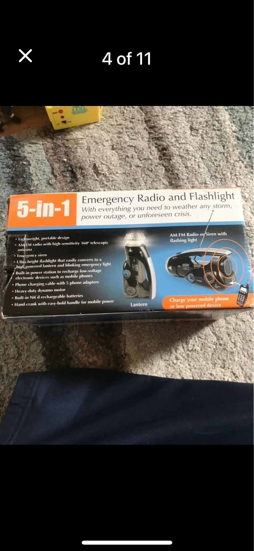 5 in 1 Emergency Radio and Flashlight - photo 3