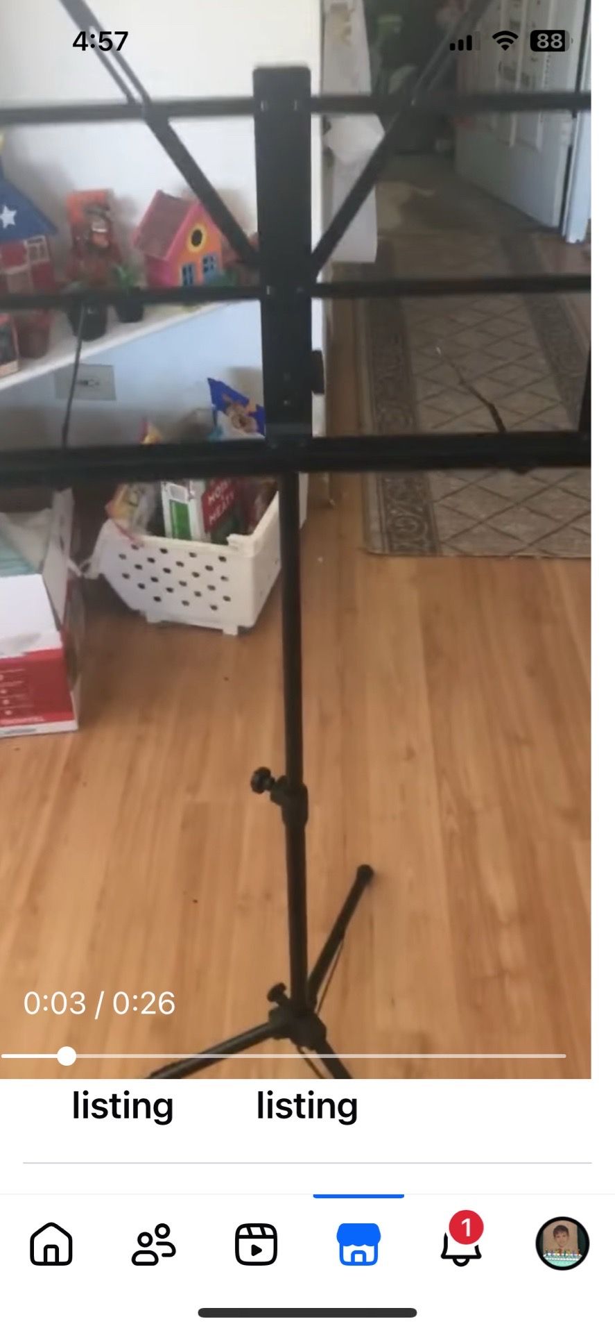 Music Sheet Stand with Case