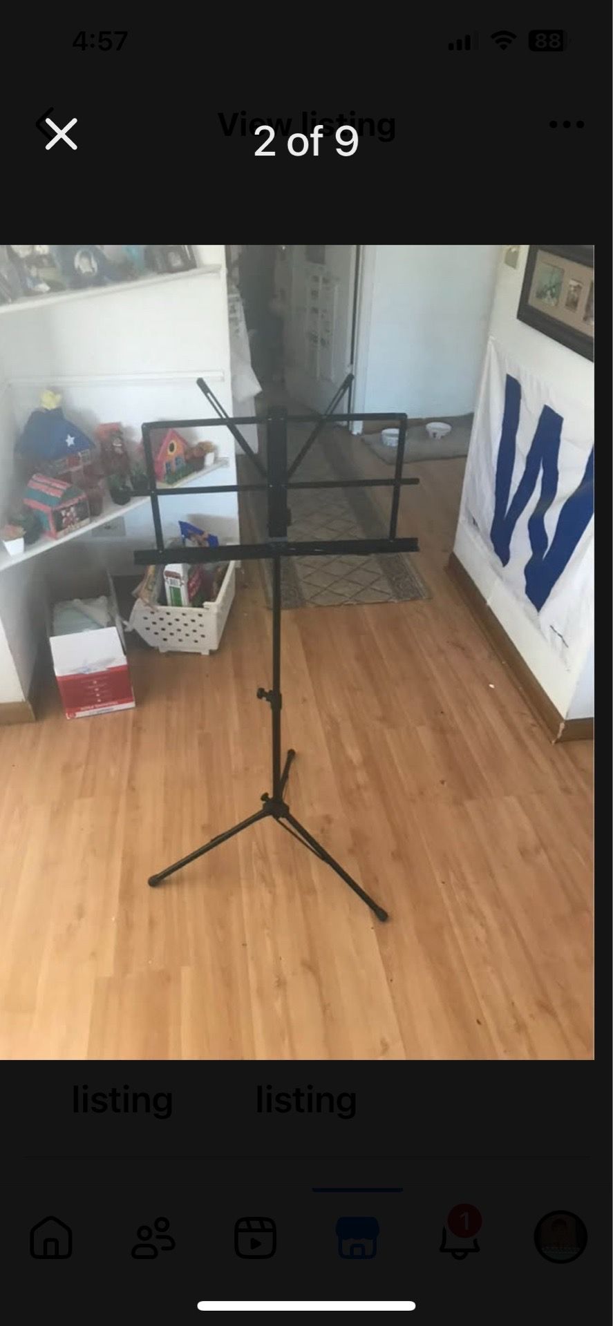 Music Sheet Stand with Case - photo 2