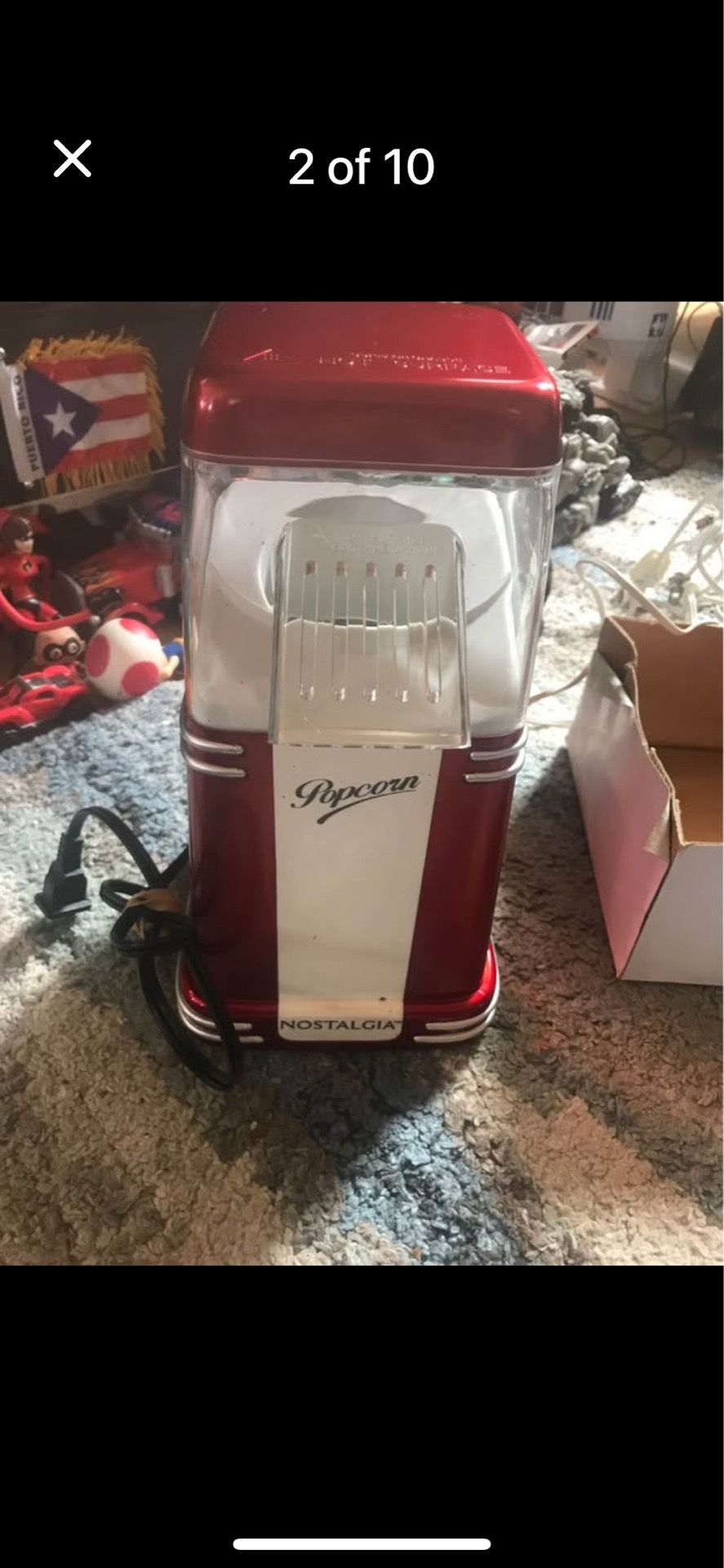 Nostalgia Retro hot air popcorn maker
