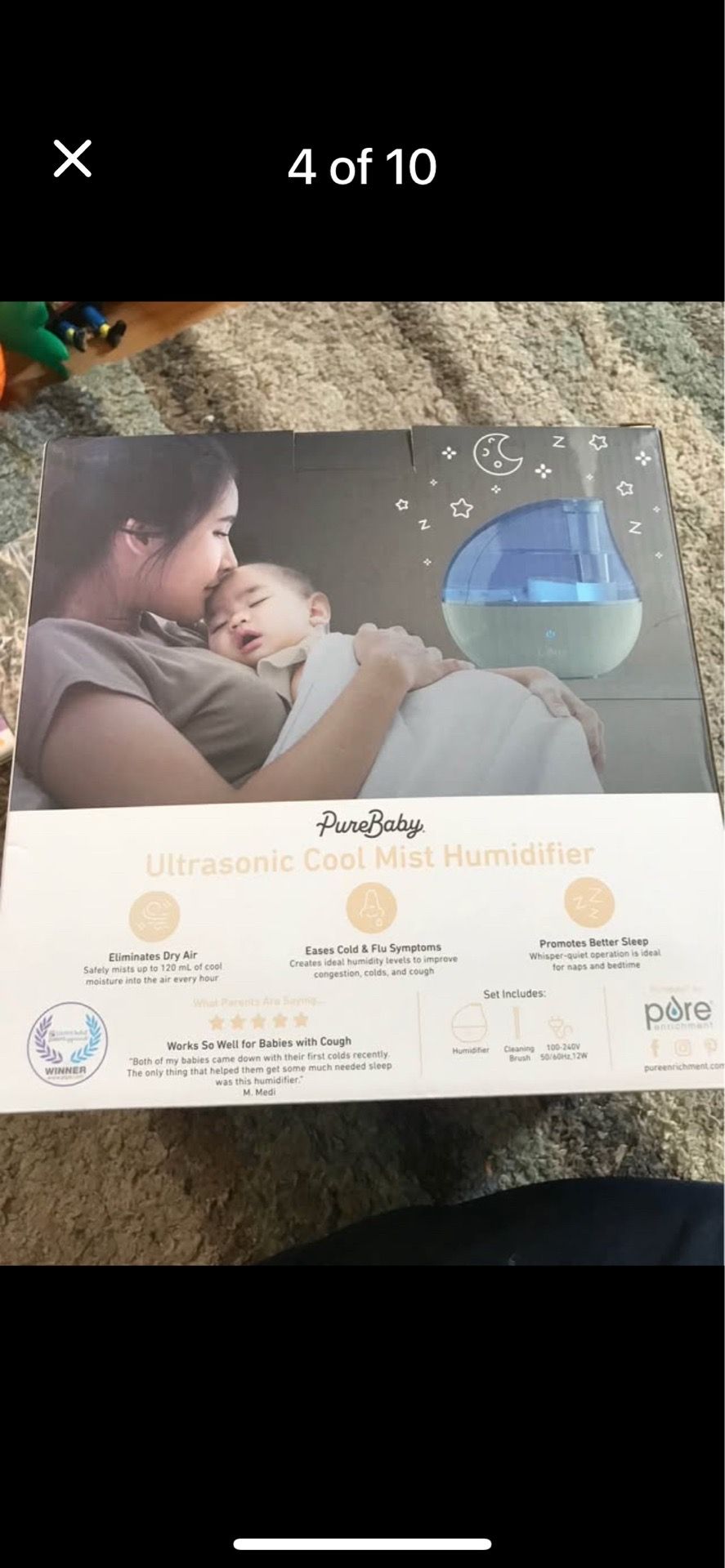 Pure Baby Ultrasonic Cool Mist Humidifier - photo 3