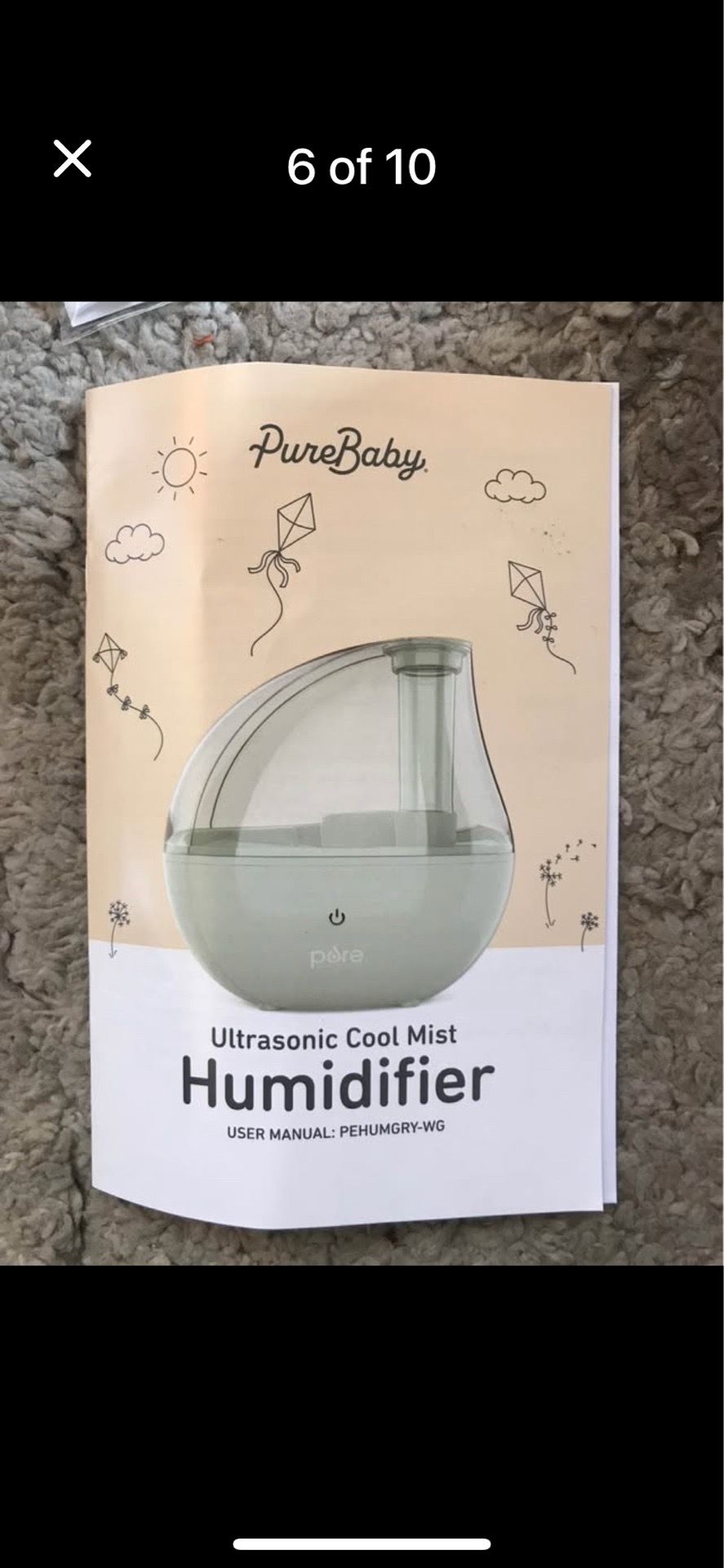 Pure Baby Ultrasonic Cool Mist Humidifier - photo 5