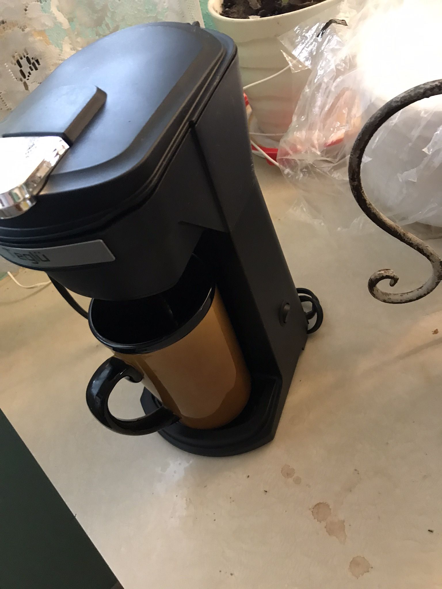 2in1 Single Serve Coffee Maker (K-cup/Ground)