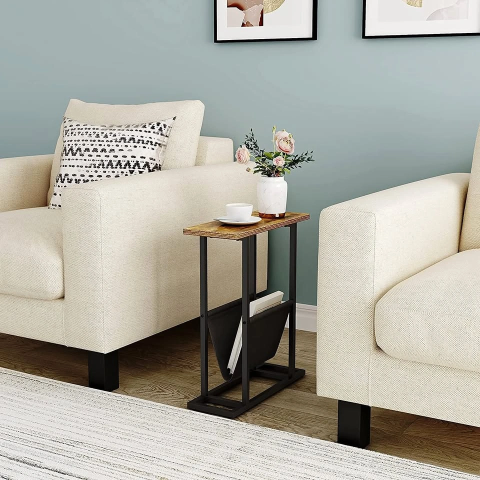 Pro Lite EDB043 A1630 Slim End Table w/ Magazine Pocket - $43