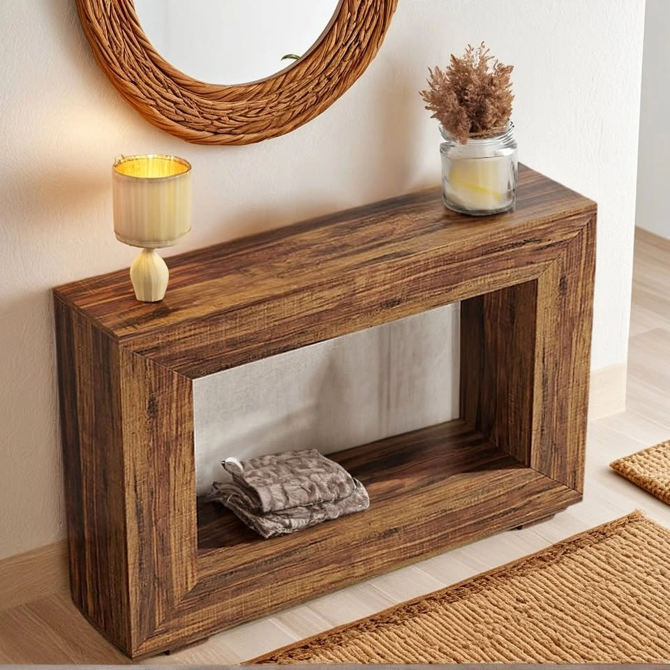 Contemporary Hallway Console Table with Storage - $98