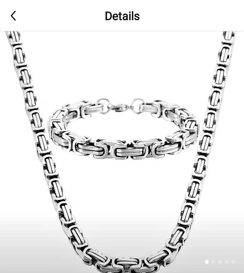 2pcs Emperor Stainless Steel Jewelry Set