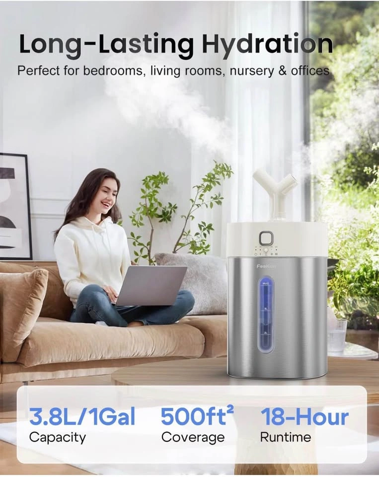 3.8L/1Gal Cool Stainless Steel Humidifier - Brand New - photo 2