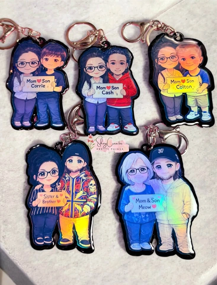 Mother's Day Chibi Keychain - photo 2