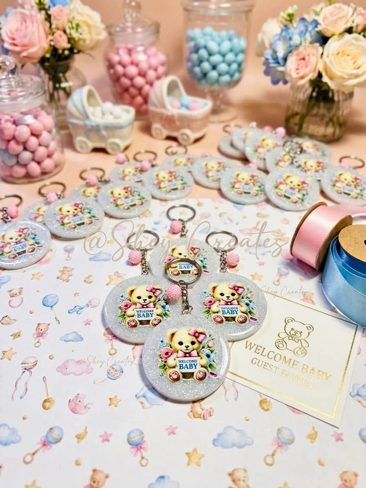 Baby Shower Keychain Favours