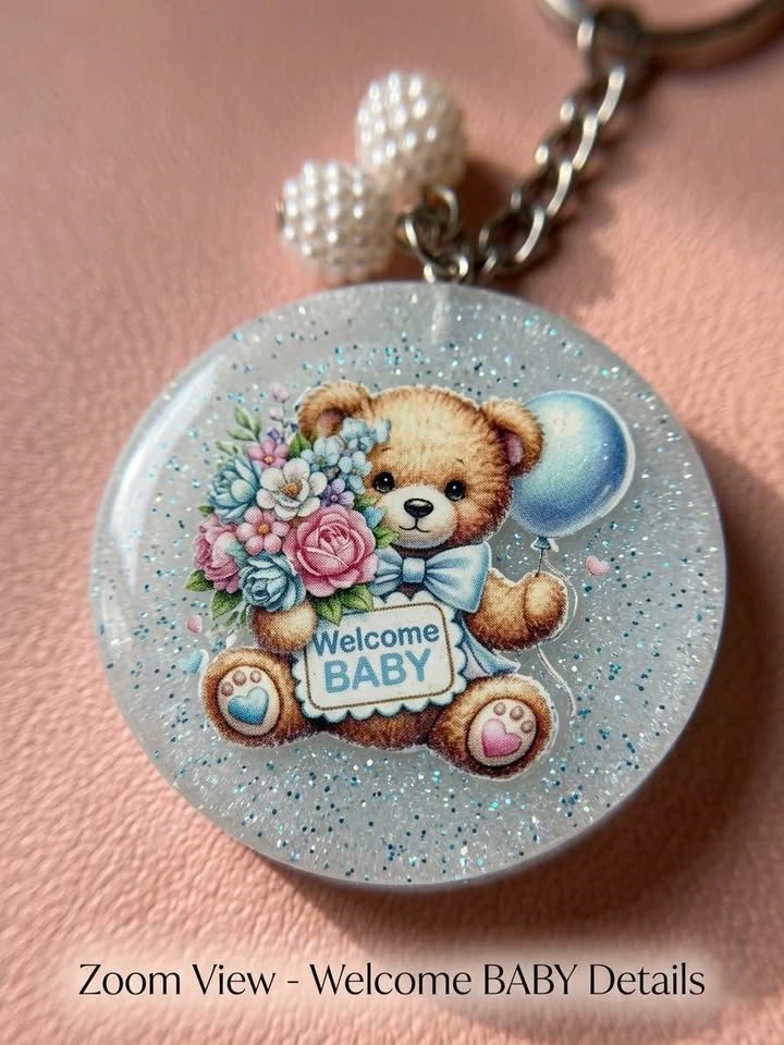 Baby Shower Keychain Favours - photo 3