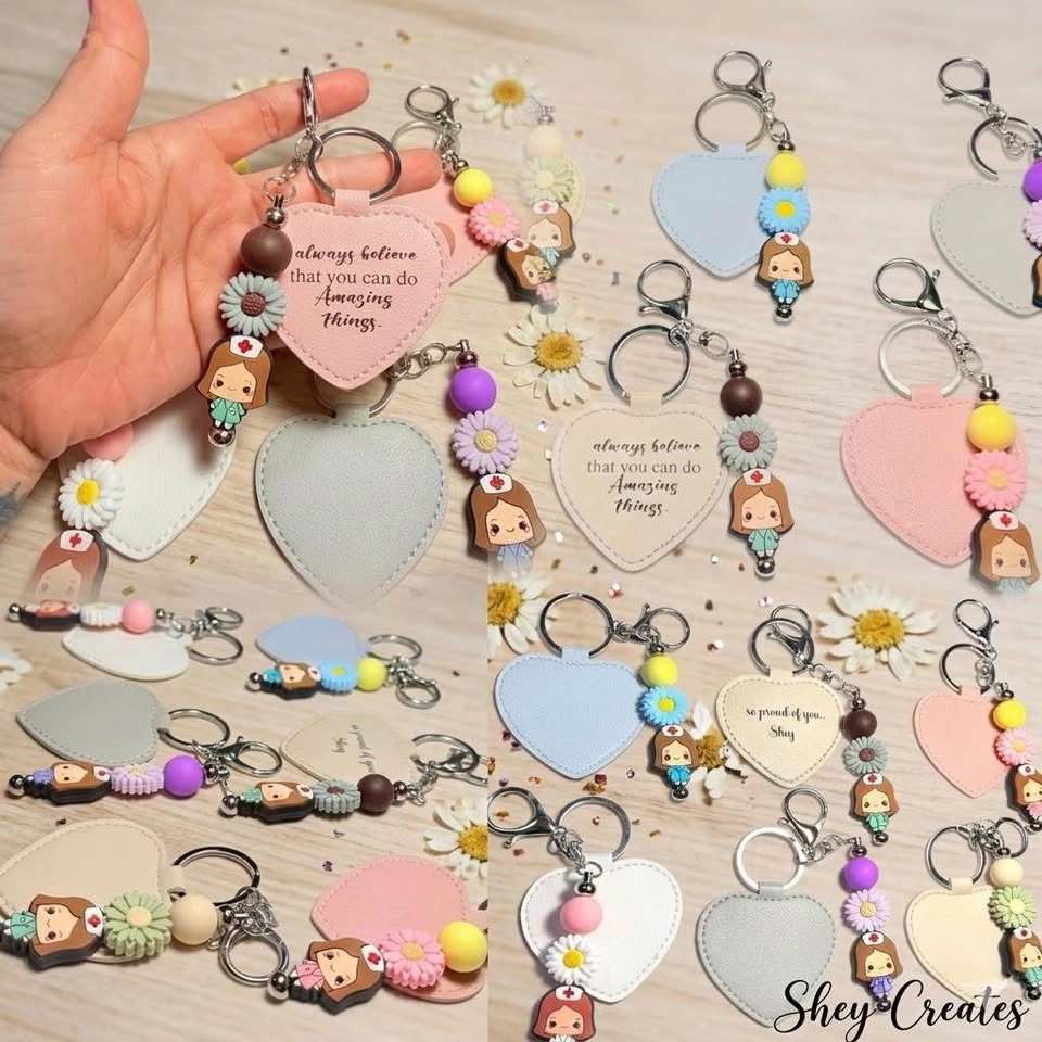 Personalized Beaded Keychain for Nurses - photo 4