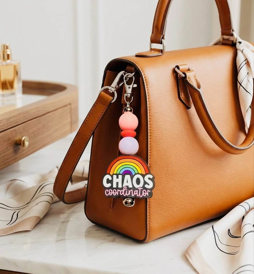 Chaos Coordinator & You got this Mama Beaded Keychain - photo 2