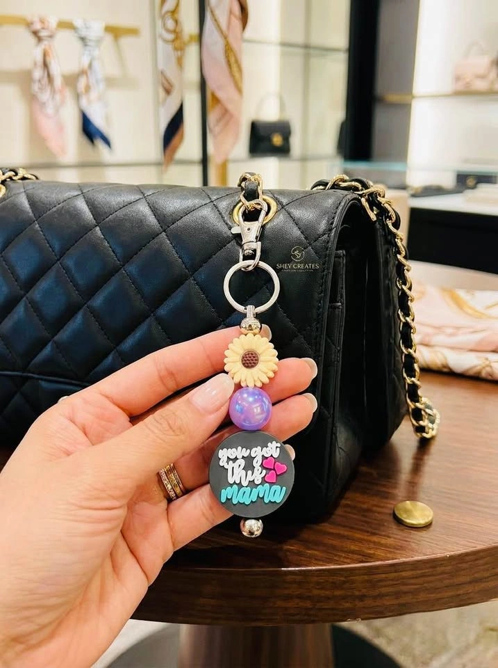 Chaos Coordinator & You got this Mama Beaded Keychain - photo 4