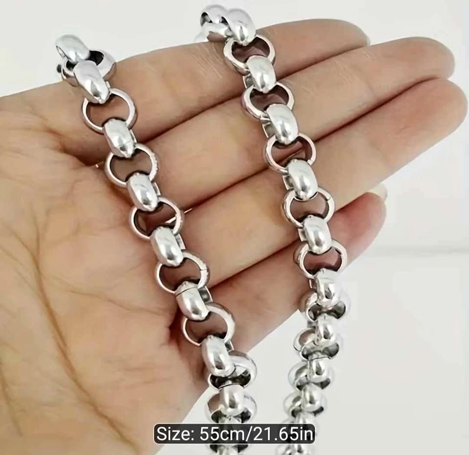 Elegant Stainless Steel Chain Necklace - Unisex Jewelry