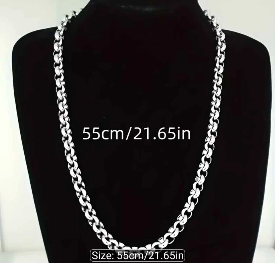 Elegant Stainless Steel Chain Necklace - Unisex Jewelry - photo 3