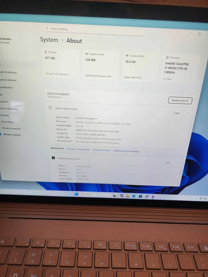 Microsoft Surface Book 2 i7 | 16G | 512G | GTX 1060 - photo 2