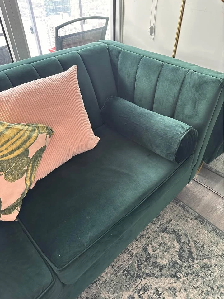 Emerald Green Sofa (Delivery available for extra) - photo 2