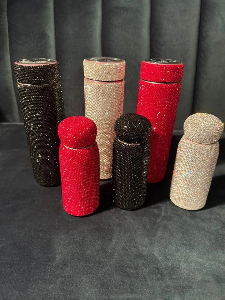 Rhinestone Tumblers w/ Temp Sensor Lid (500ml) - photo 3