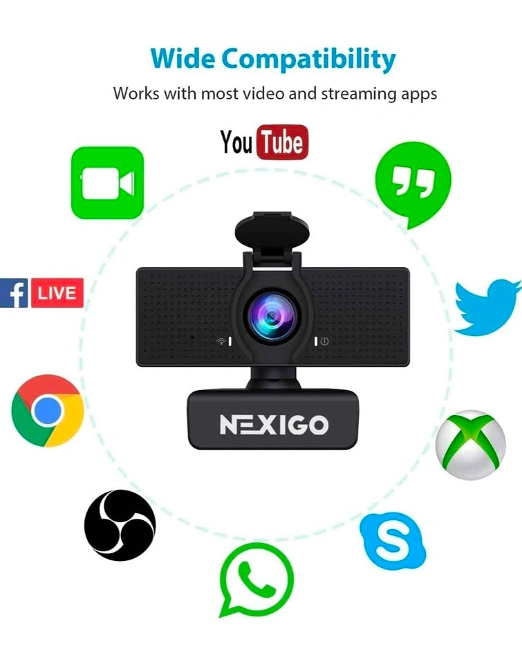 NexiGo N60 1080p Webcam with Microphone - photo 3