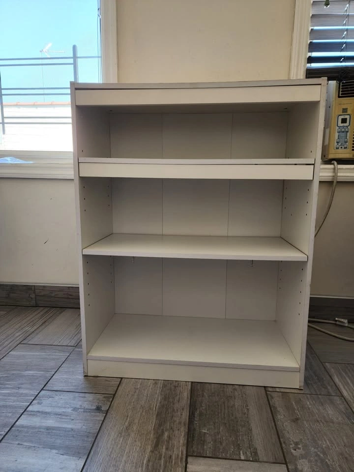 3-Shelf Bookcase with Adjustable Shelves, White - photo 4