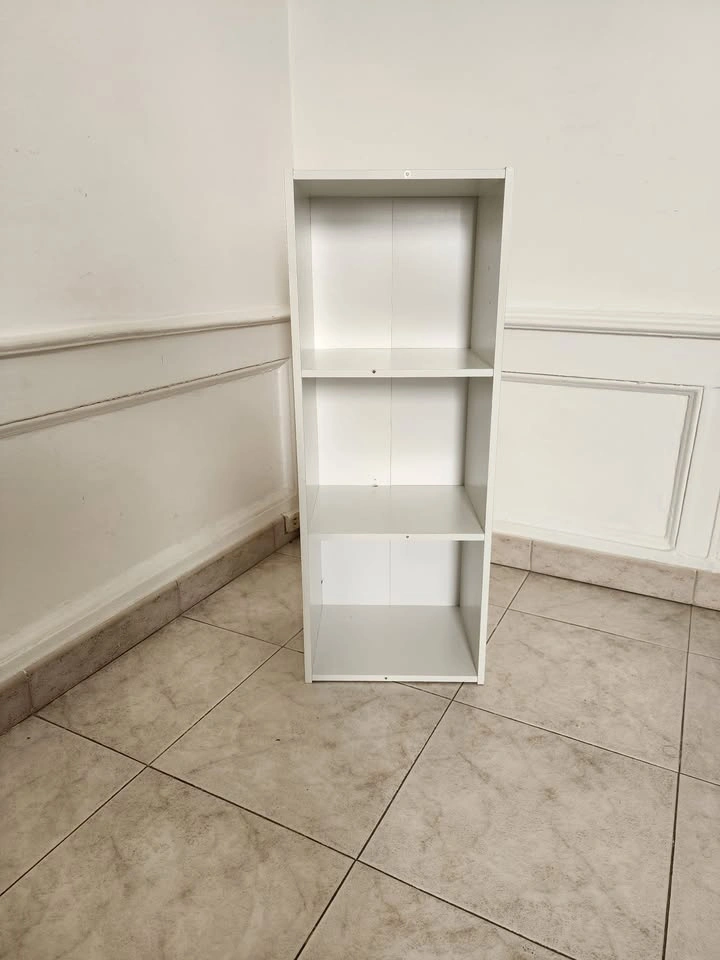 3-Tier Open Shelf Bookcase - White - photo 3