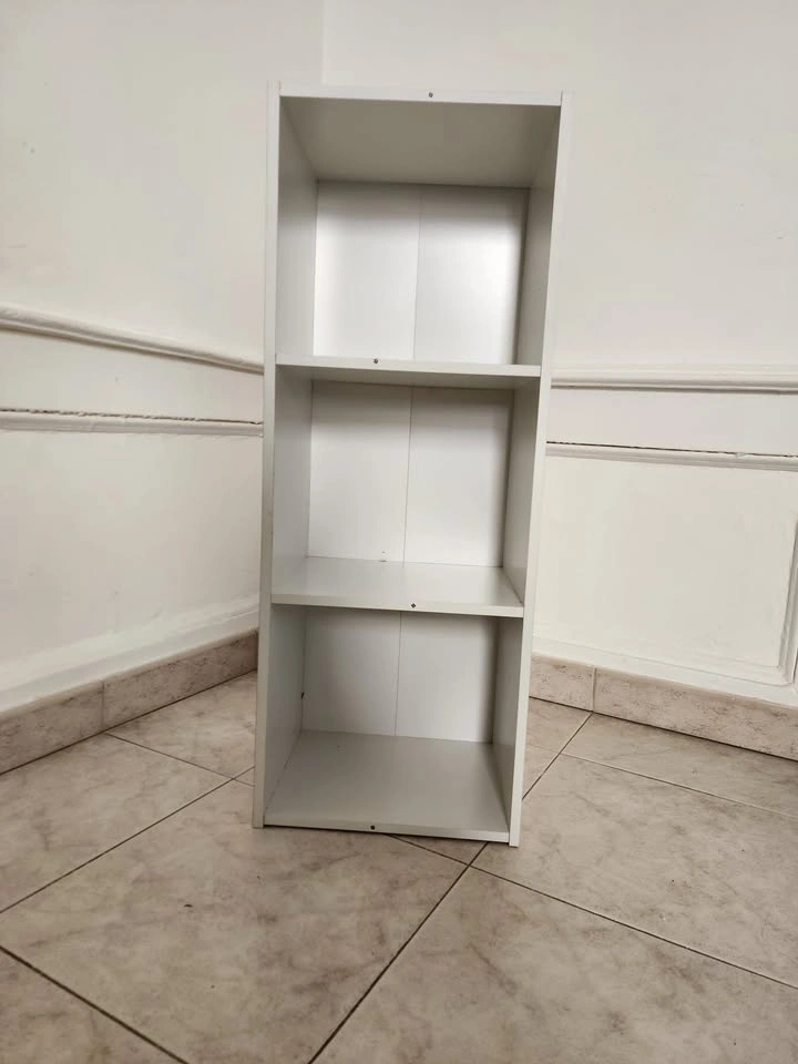 3-Tier Open Shelf Bookcase - White - photo 4