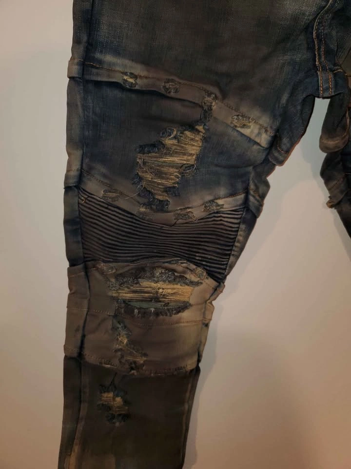 Embellish Distressed Denim Jeans W34 L32 - photo 3