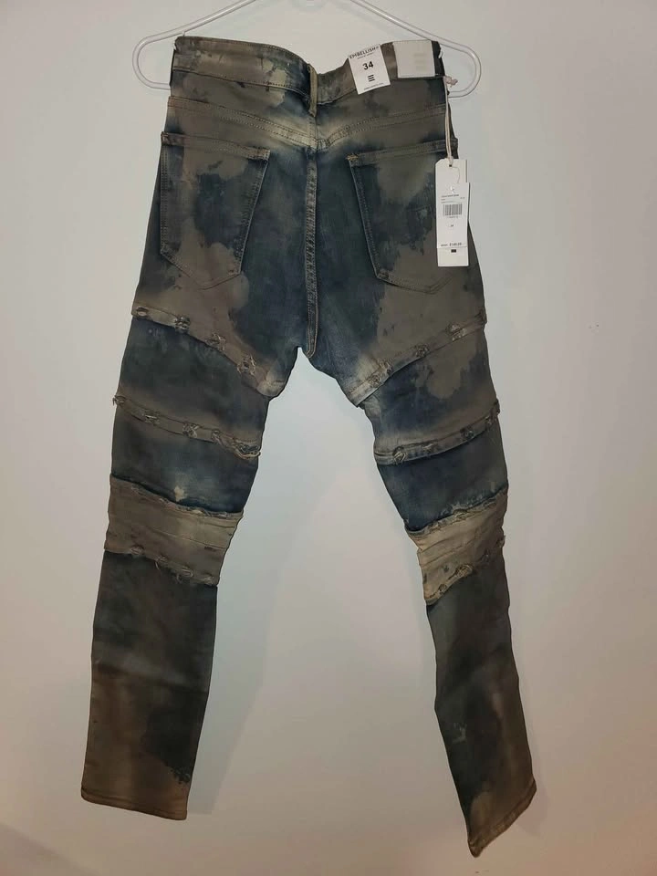 Embellish Distressed Denim Jeans W34 L32 - photo 5