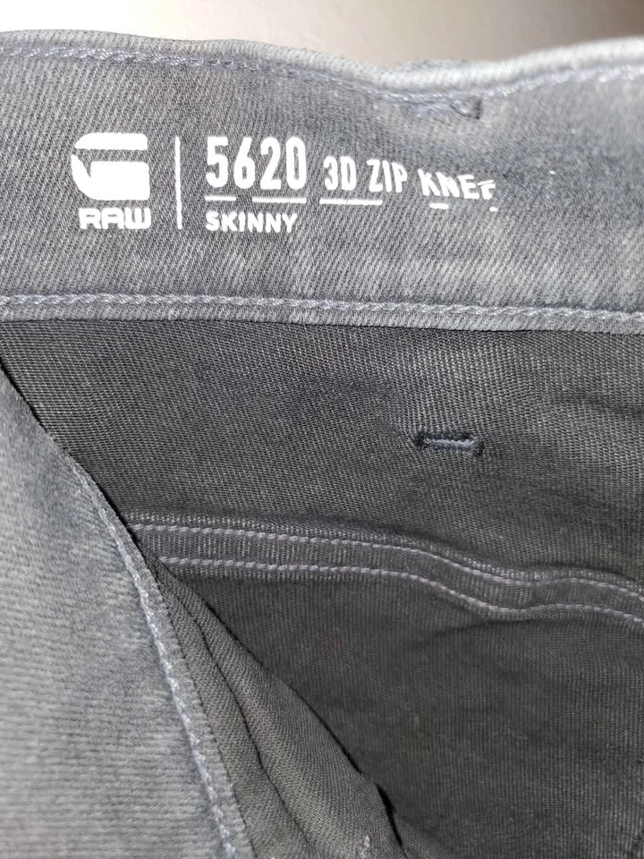G-STAR 5620 Gray 3D Zip Knee skinny - photo 3