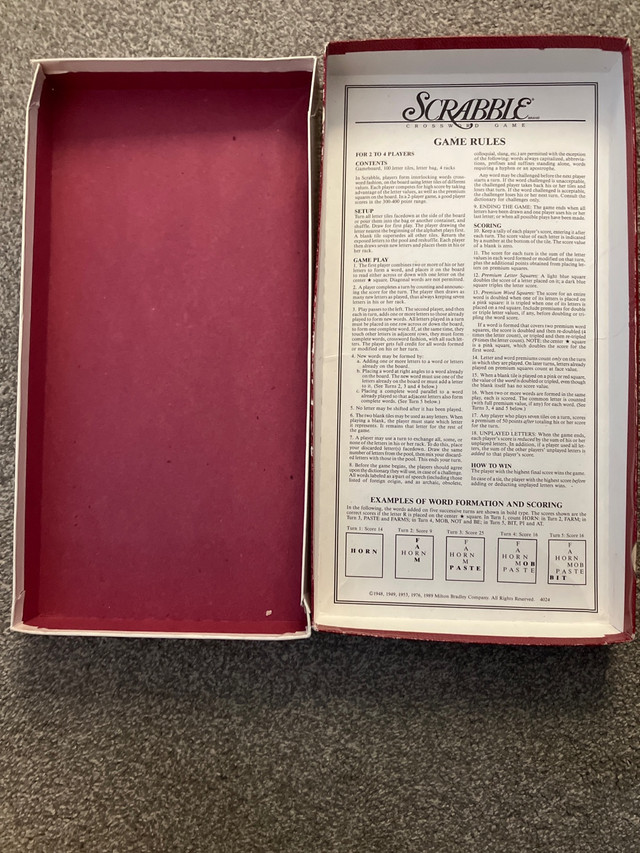 Scrabble box only - no game - photo 2