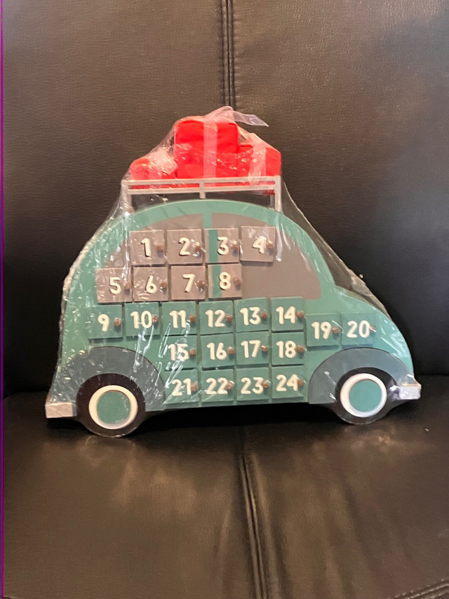 Christmas calendar VW beetle shaped