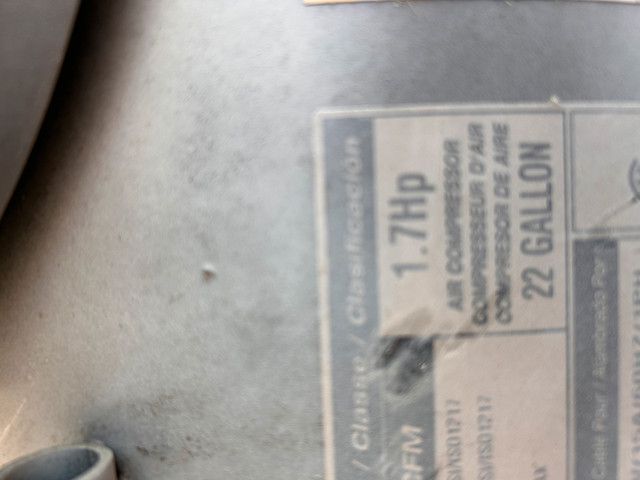 1.7 Hp 22 gallon Campbell Huasfeld Compressor - photo 3