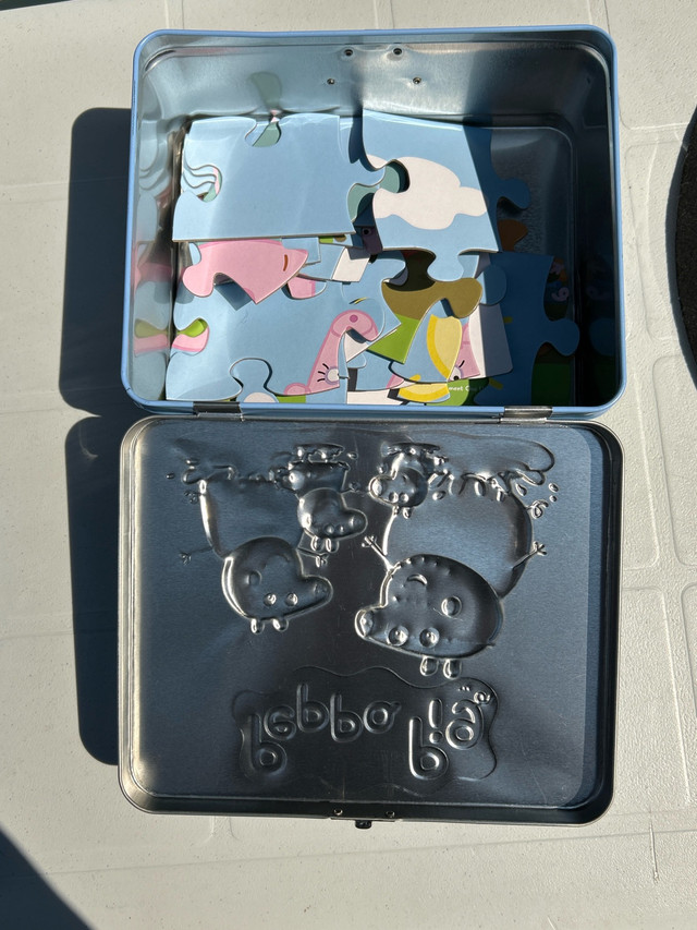 Peppa pig puzzle and metal case - photo 2