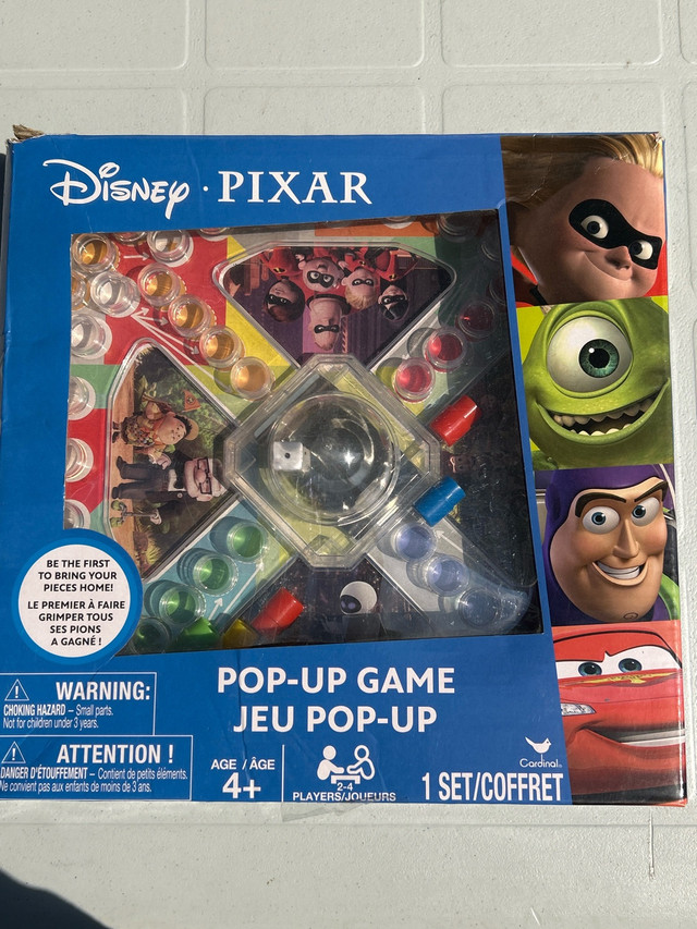Disney Pixar pop-up game