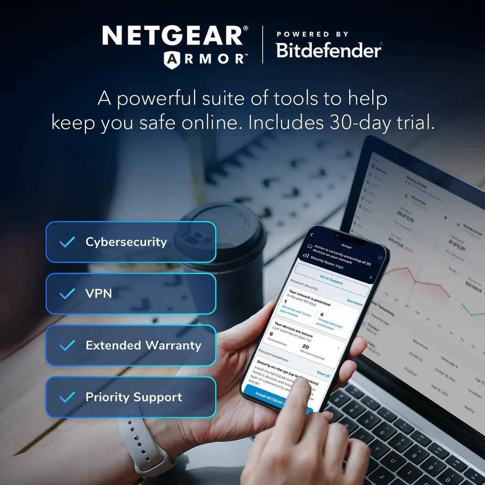 NETGEAR Nighthawk AX2400 WiFi 6 Router (RAX30) - photo 4