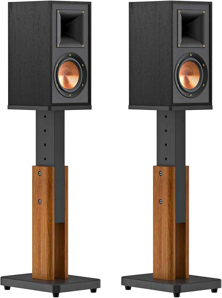 Chunxiao Height Adjustable Wood Grain Speaker Stands (Pair)