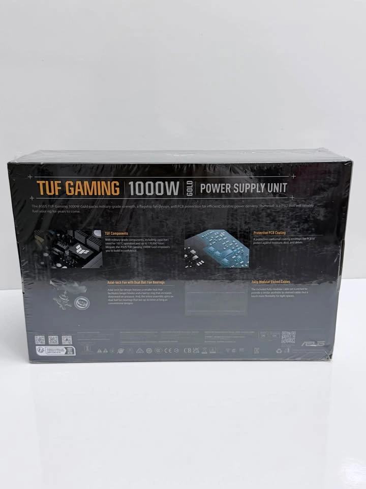 ASUS TUF Gaming 1000W Gold PSU Fully Modular NEW Sealed - photo 3