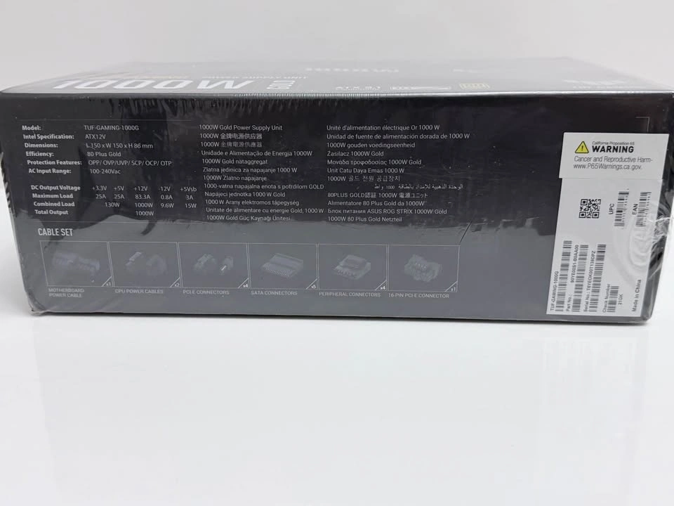 ASUS TUF Gaming 1000W Gold PSU Fully Modular NEW Sealed - photo 5