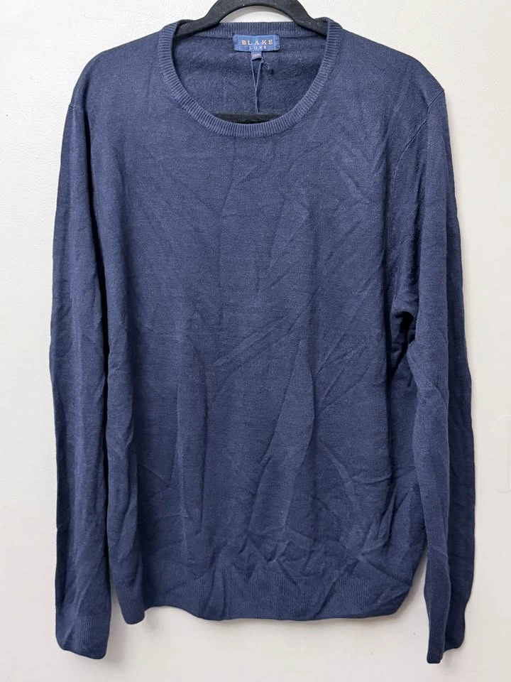 NEW Blake Luxe Men's Sweater - Navy Melange - Size XL - photo 2